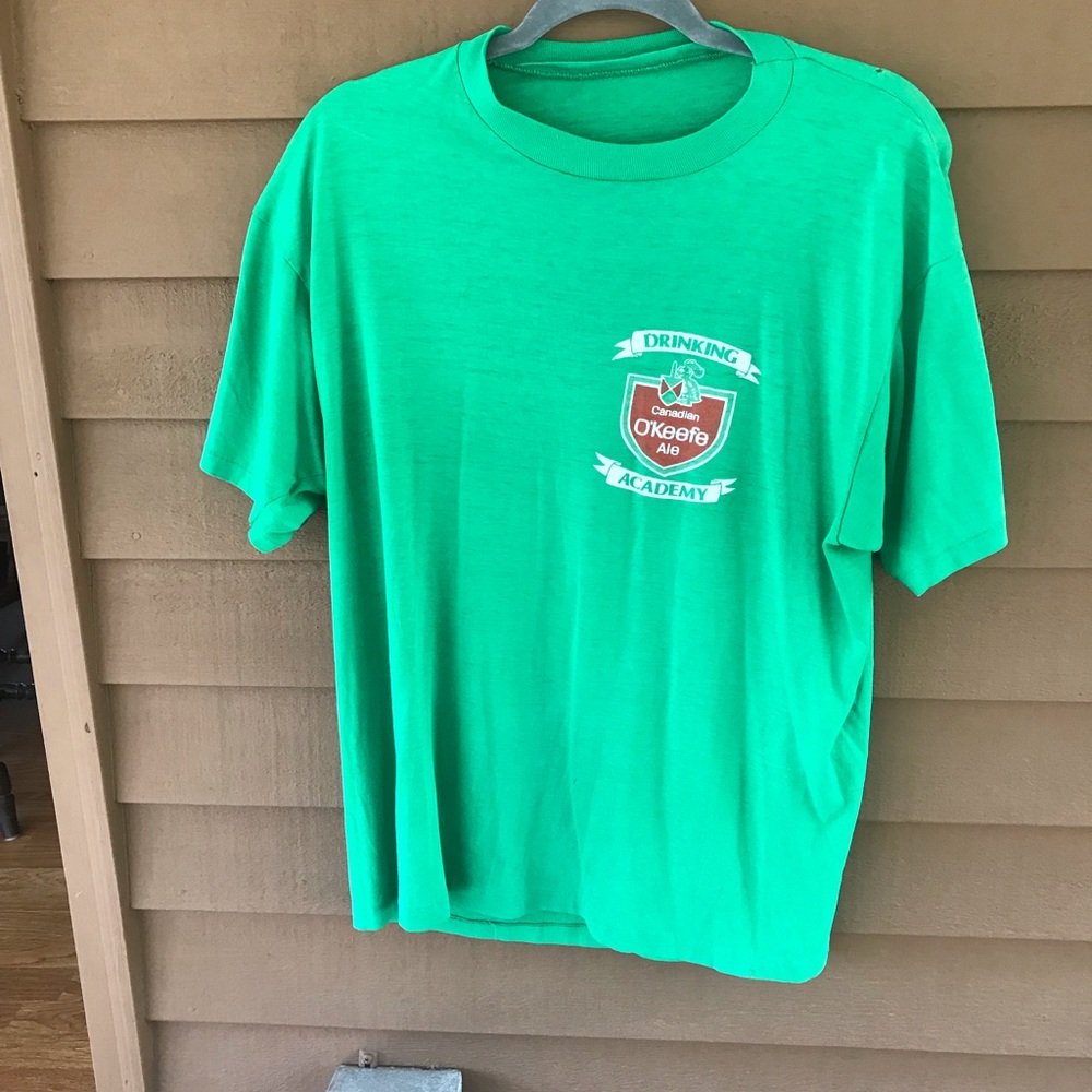 Vintage O’Keefe Ale Green Shirt